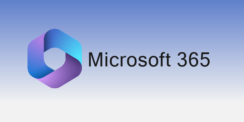 Logo Microsoft 365 con fondo en degradé