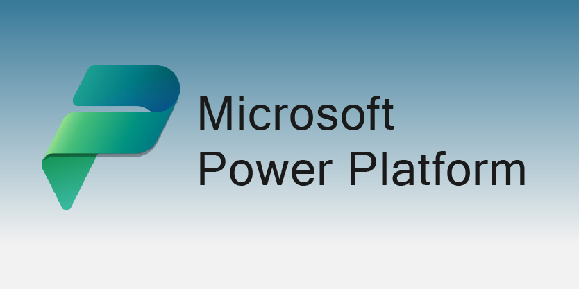 Logo Microsoft Power Platform con fondo en degradé