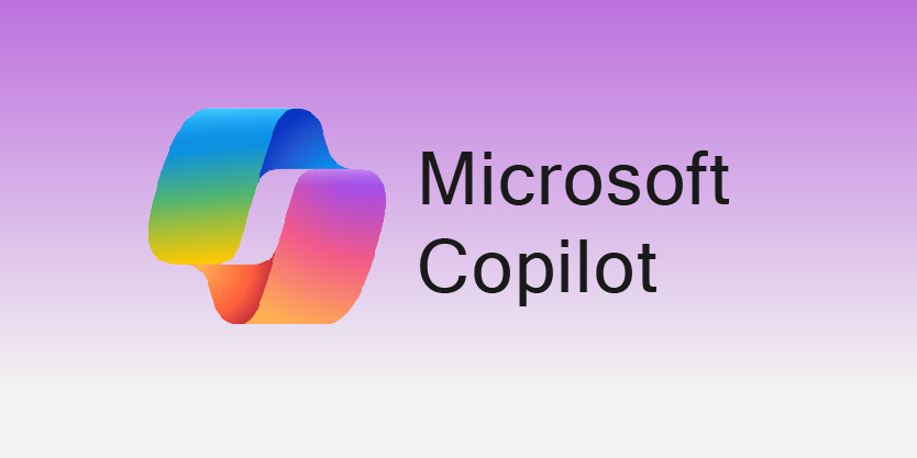 Logo Microsoft Copilot con fondo en degradé